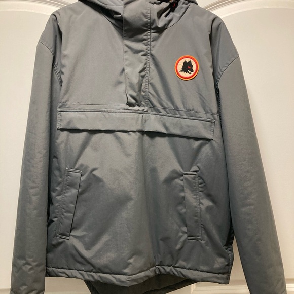 AS Roma, men’s half-zip winter jacket, fleece lined, pull-over style - Picture 5 of 16